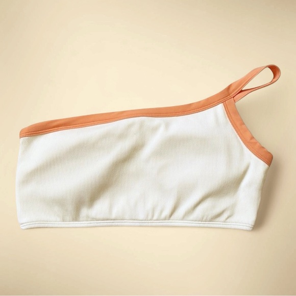 L*Space Axel One Shoulder Color-Block Ribbed Bikini Top - Picture 4 of 8